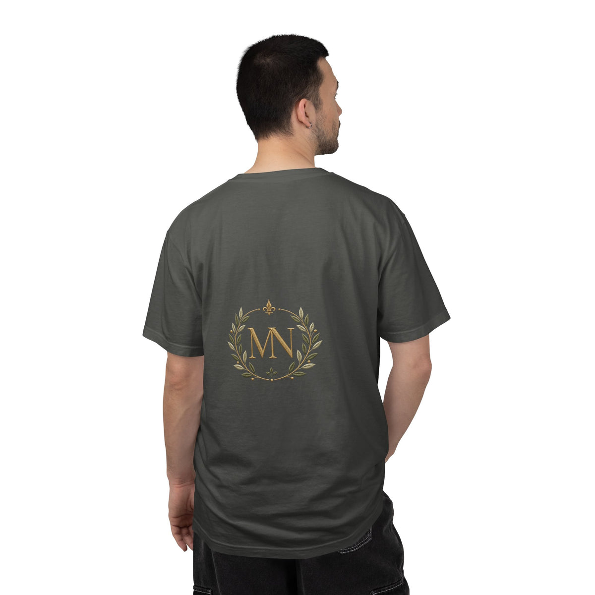 Personalized 'Rise & Shine' T-Shirt — Custom Name Floral Monogram Tee