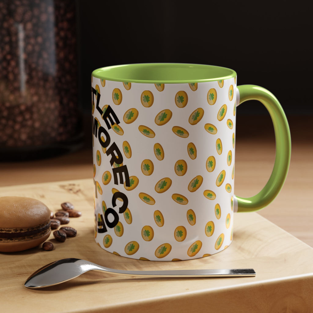 Hustle More Coffee Mug — Avocado Pattern Accent Mug (11/15oz