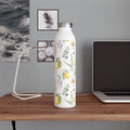 Slim Water Bottle - Lemon Floral Insulated Stainless Steel Bottle