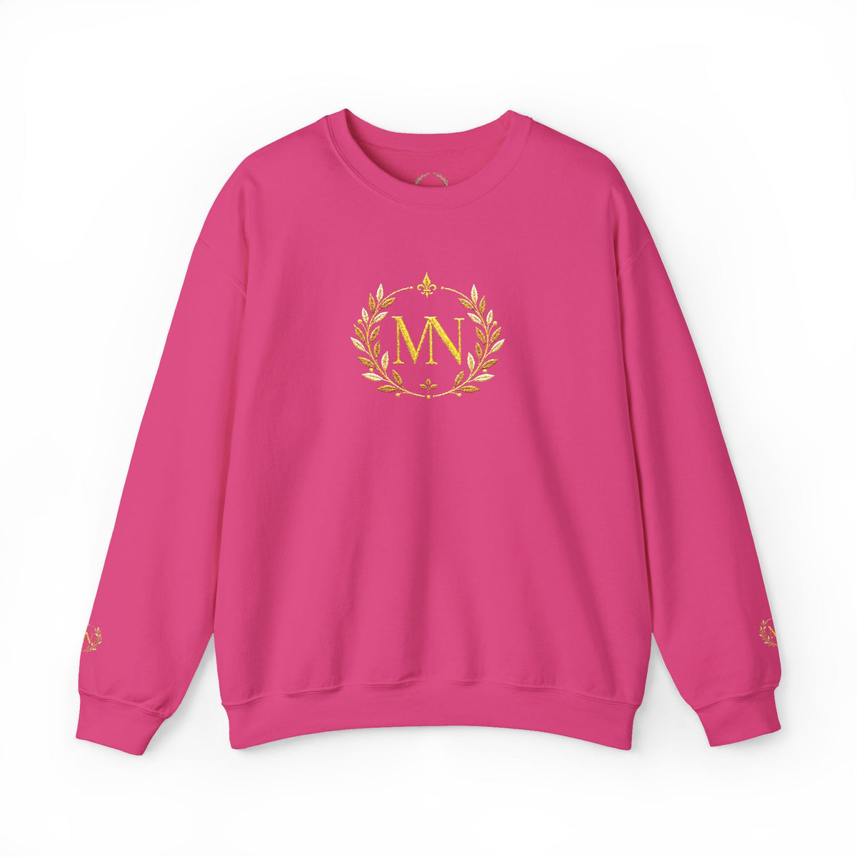 Gold Laurel Monogram Crewneck Sweatshirt