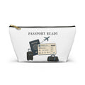 Passport Ready Travel Accessory Pouch — T‑Bottom Toiletry & Document Organizer