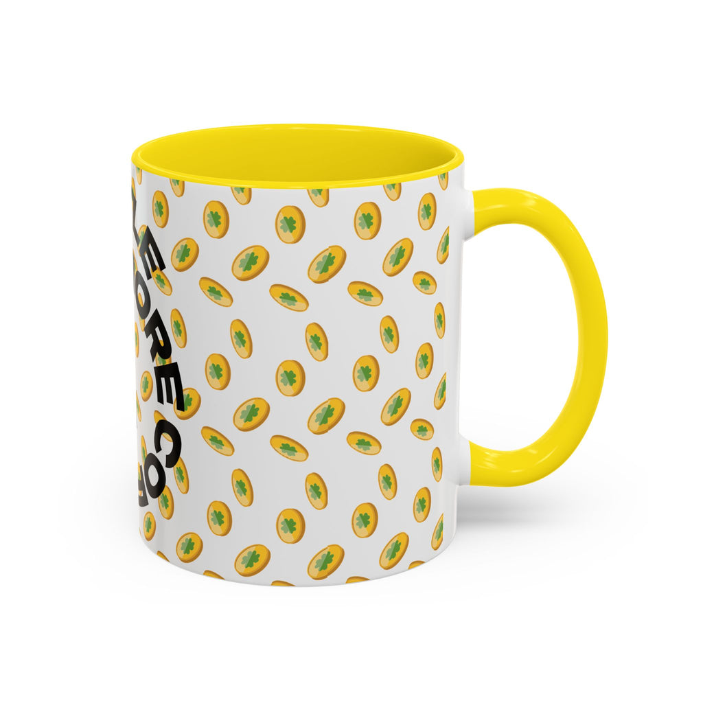 Hustle More Coffee Mug — Avocado Pattern Accent Mug (11/15oz