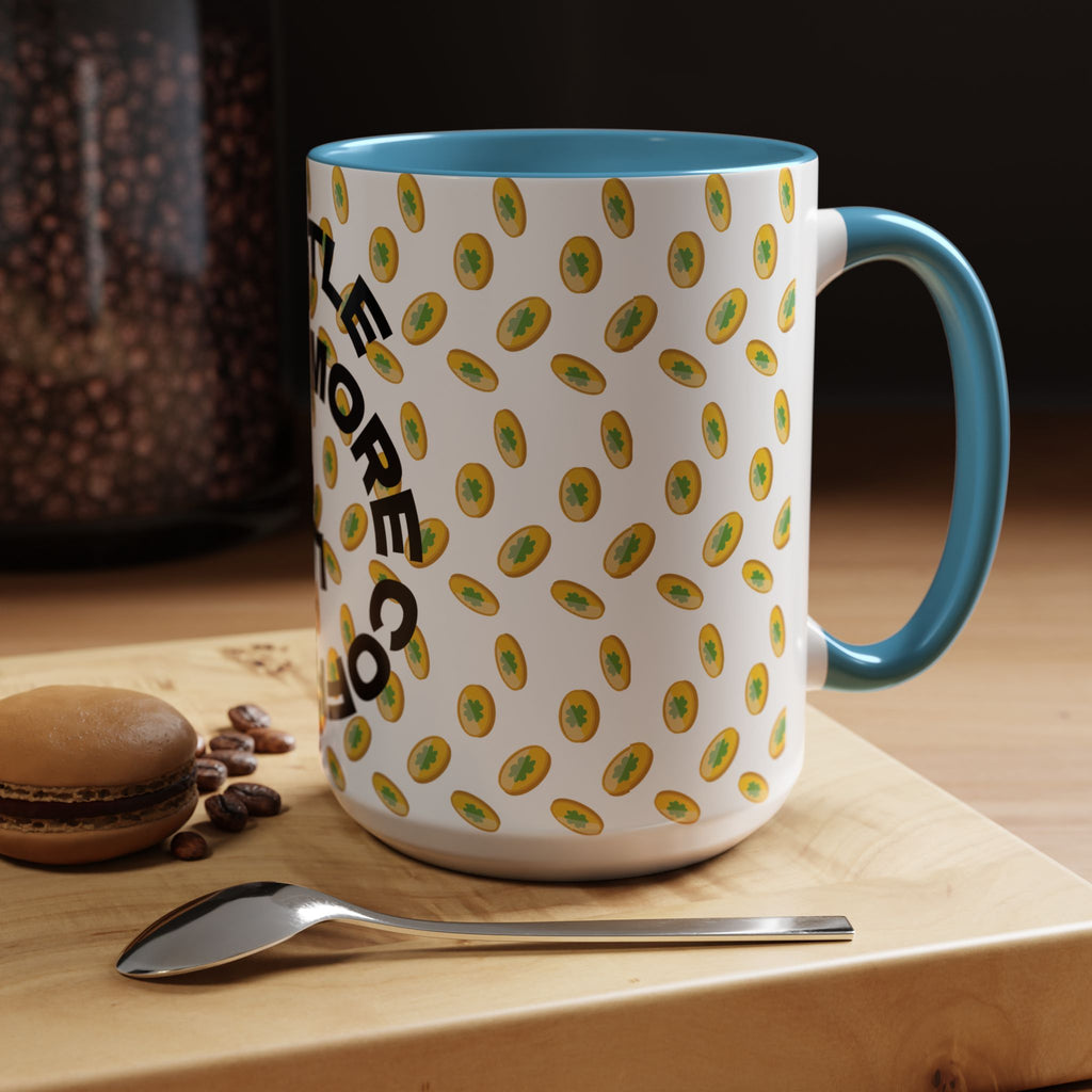 Hustle More Coffee Mug — Avocado Pattern Accent Mug (11/15oz