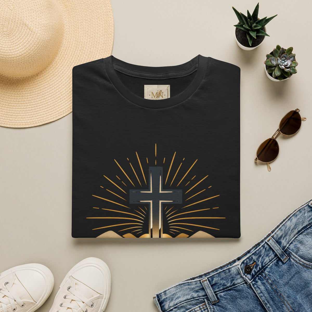 Grace Cross T-Shirt | Christian Faith Tee for Women & Men