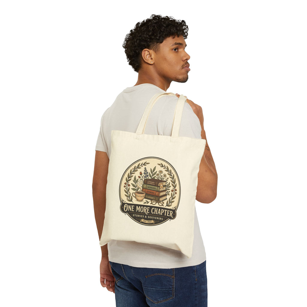 Tote Bag — "One More Chapter" Book Lover Canvas Tote