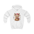 Kids Christmas Hoodie — Reindeer Holiday Sweatshirt for Toddlers, 80% Cotton, Kangaroo Pocket