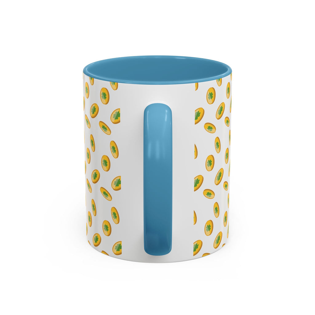 Hustle More Coffee Mug — Avocado Pattern Accent Mug (11/15oz