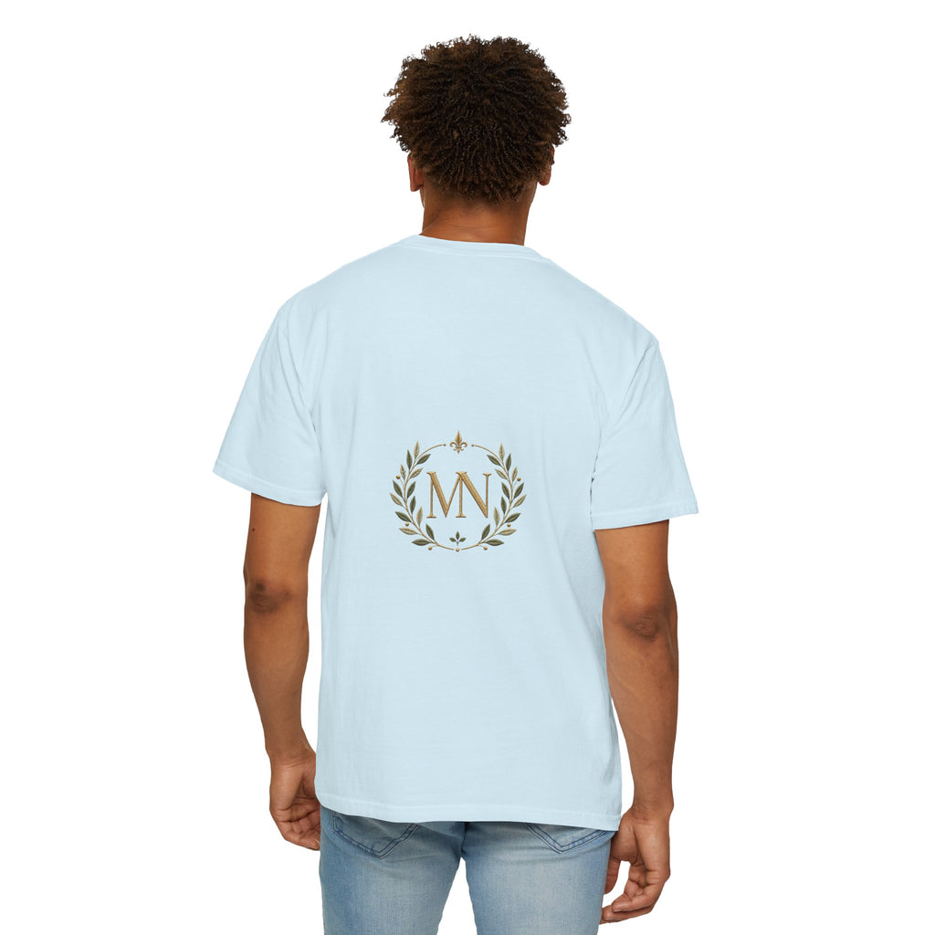 Personalized 'Rise & Shine' T-Shirt — Custom Name Floral Monogram Tee