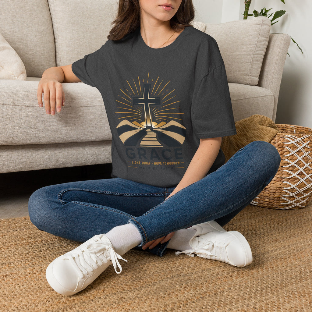 Grace Cross T-Shirt | Christian Faith Tee for Women & Men