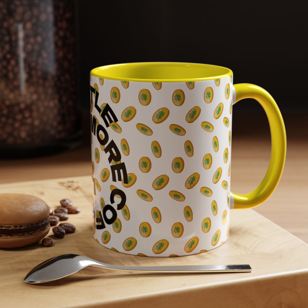 Hustle More Coffee Mug — Avocado Pattern Accent Mug (11/15oz