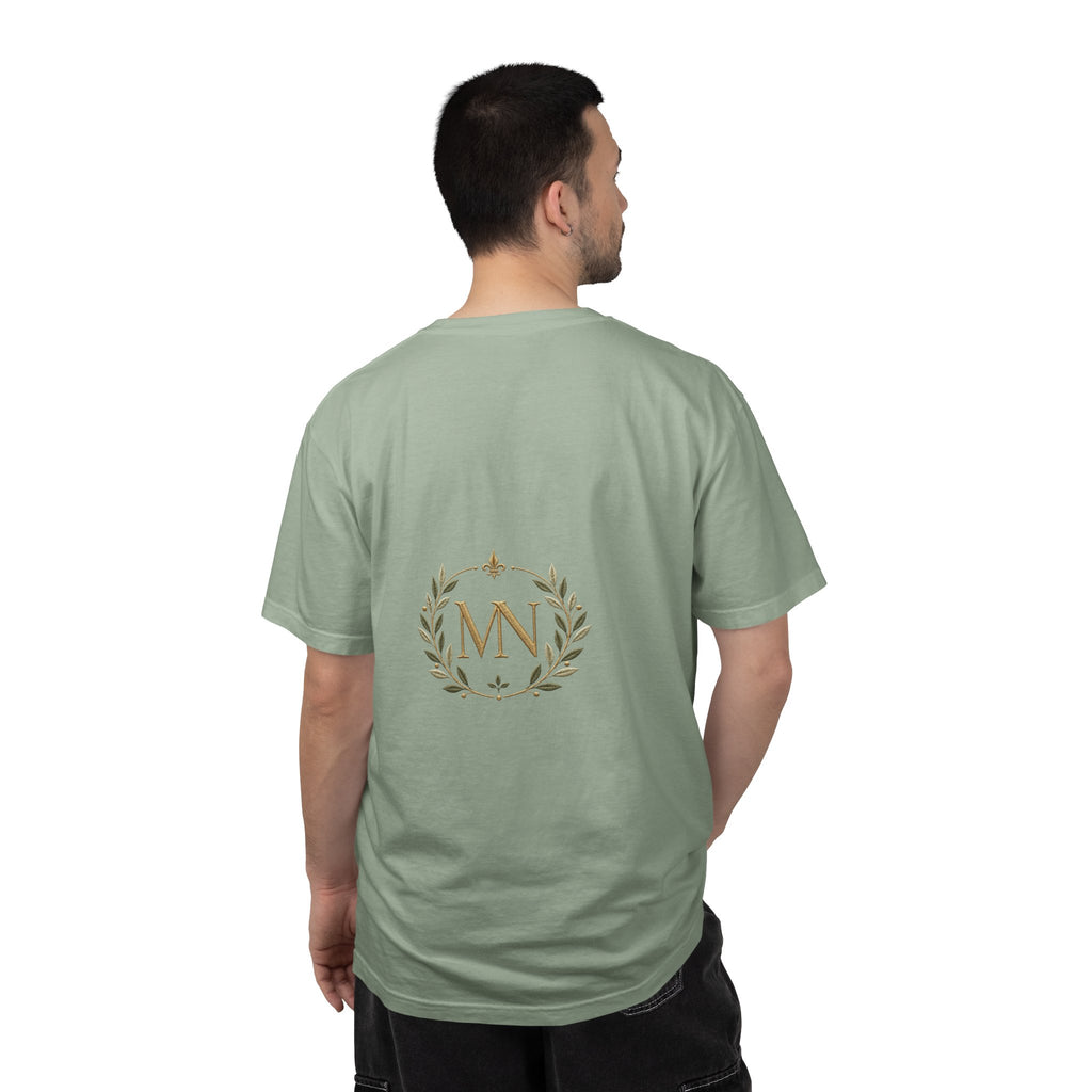 Personalized 'Rise & Shine' T-Shirt — Custom Name Floral Monogram Tee