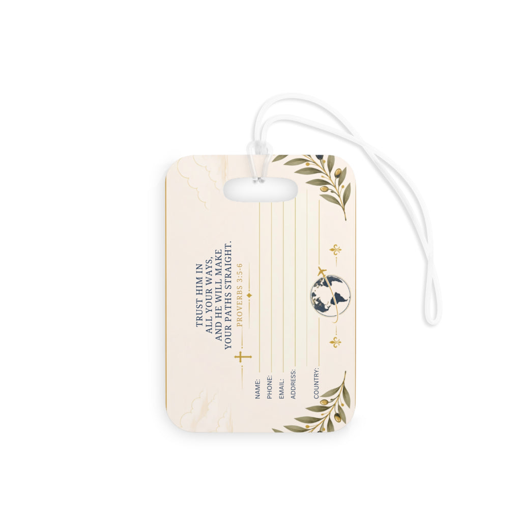 Inspirational ‘Wherever You Go, Go with God’ Luggage Tag — Faith Travel ID