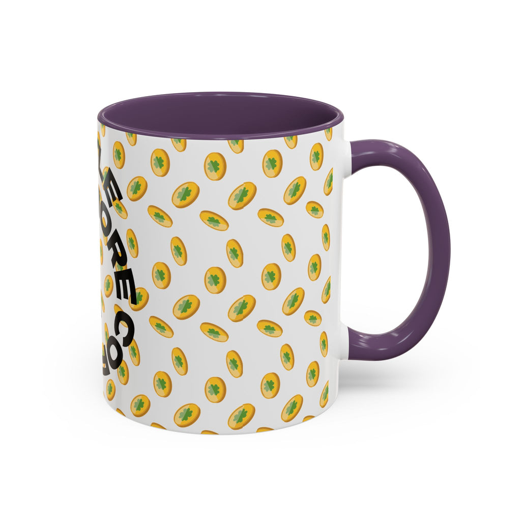 Hustle More Coffee Mug — Avocado Pattern Accent Mug (11/15oz