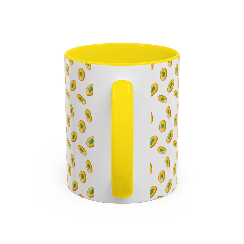 Hustle More Coffee Mug — Avocado Pattern Accent Mug (11/15oz