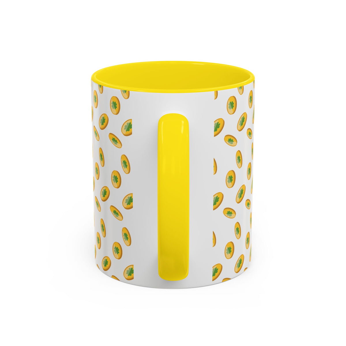 Hustle More Coffee Mug — Avocado Pattern Accent Mug (11/15oz