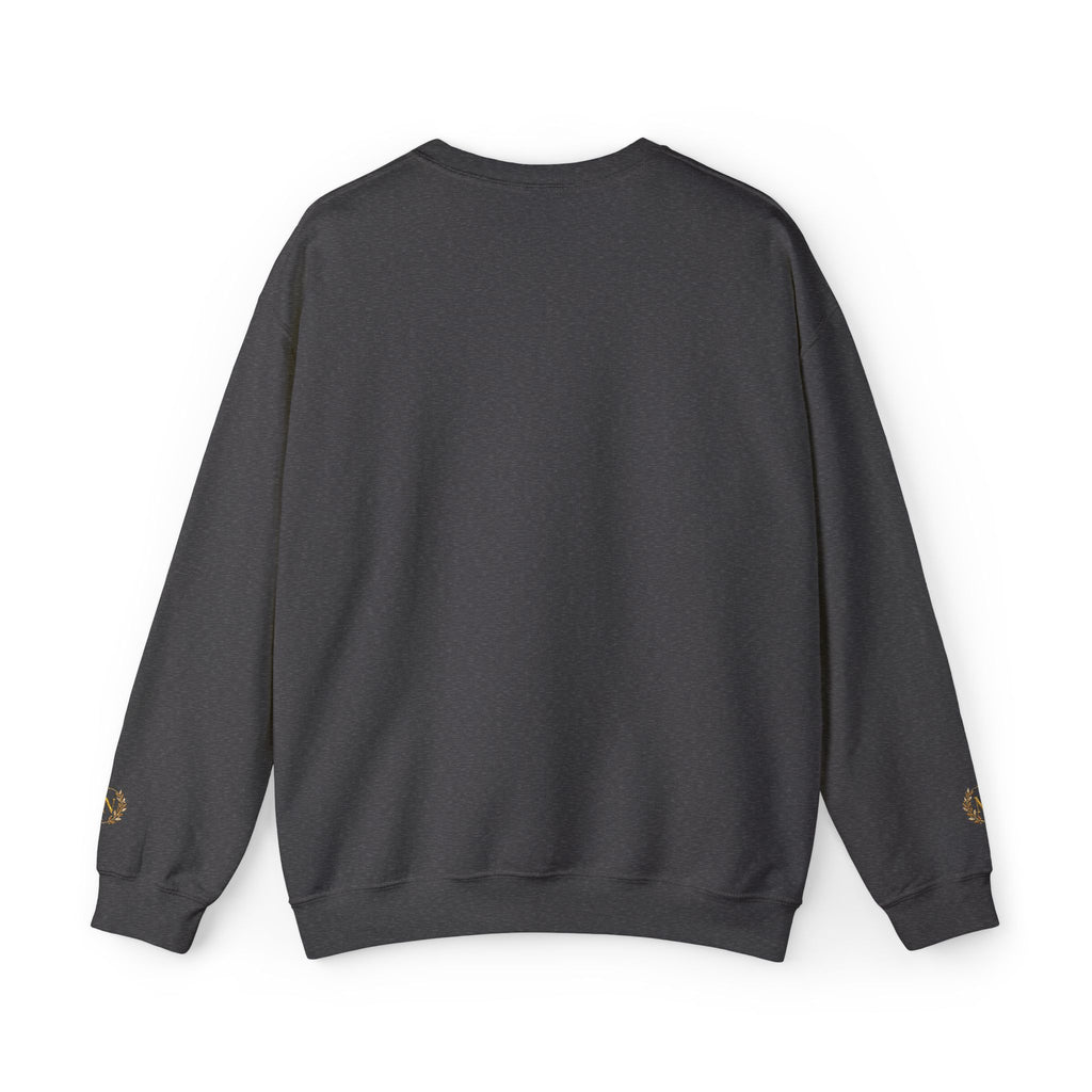 Gold Laurel Monogram Crewneck Sweatshirt