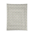 Floral Vintage Tile Comforter — Soft Pastel Boho Bedroom Bedding