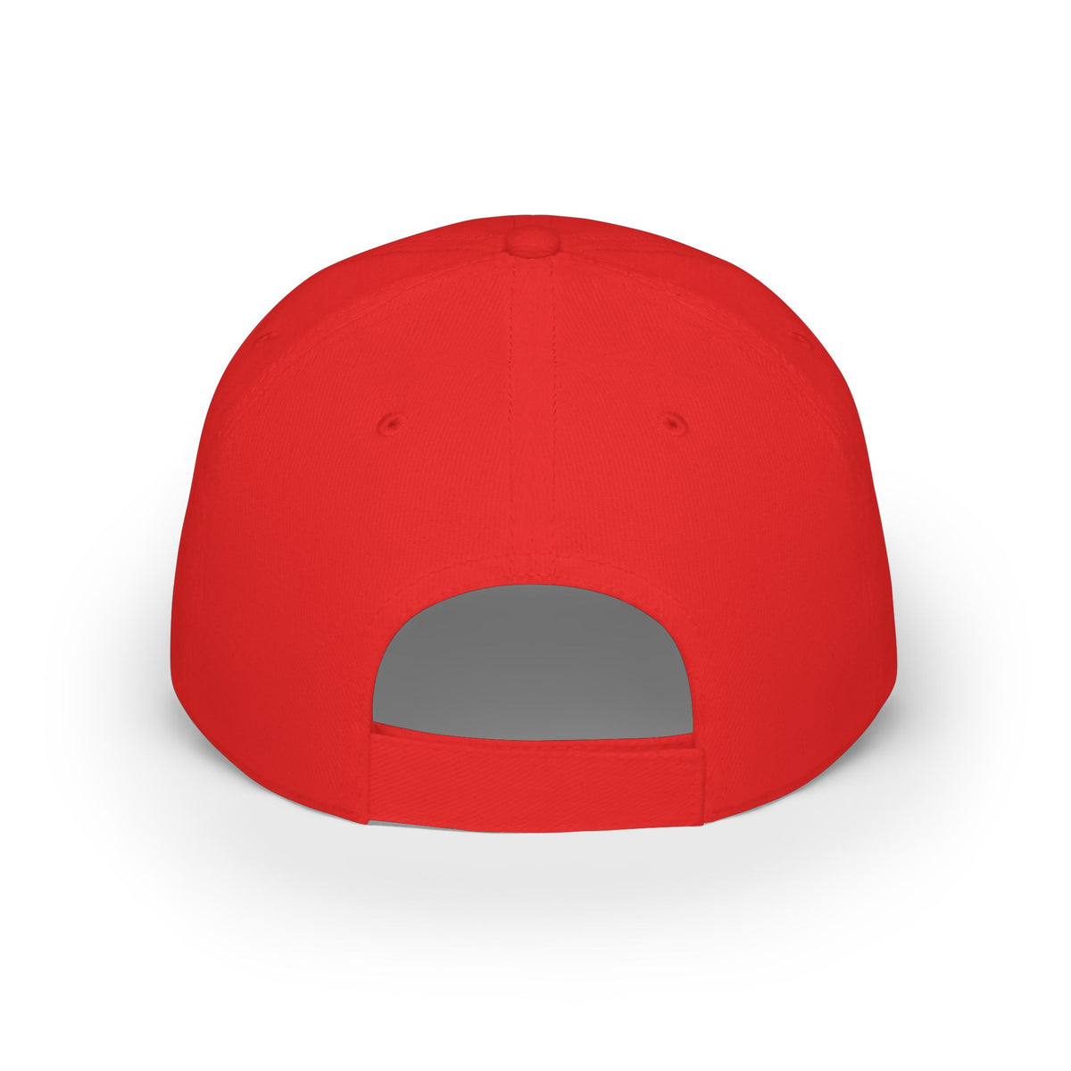 Red 'Vacation Mode' Low Profile Baseball Cap — Sunglasses Patch Dad Hat