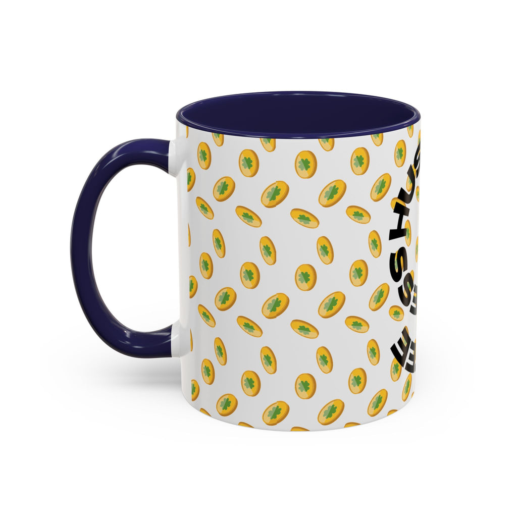 Hustle More Coffee Mug — Avocado Pattern Accent Mug (11/15oz
