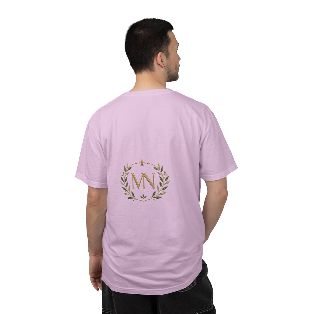 Personalized 'Rise & Shine' T-Shirt — Custom Name Floral Monogram Tee