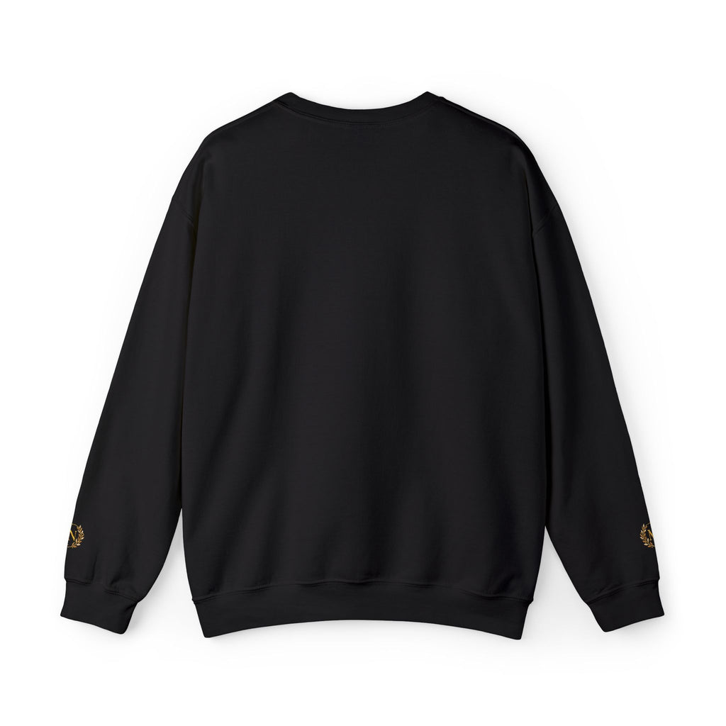 Gold Laurel Monogram Crewneck Sweatshirt