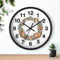 Woodland Animals Wreath Wall Clock — Cute Forest Nursery Clock