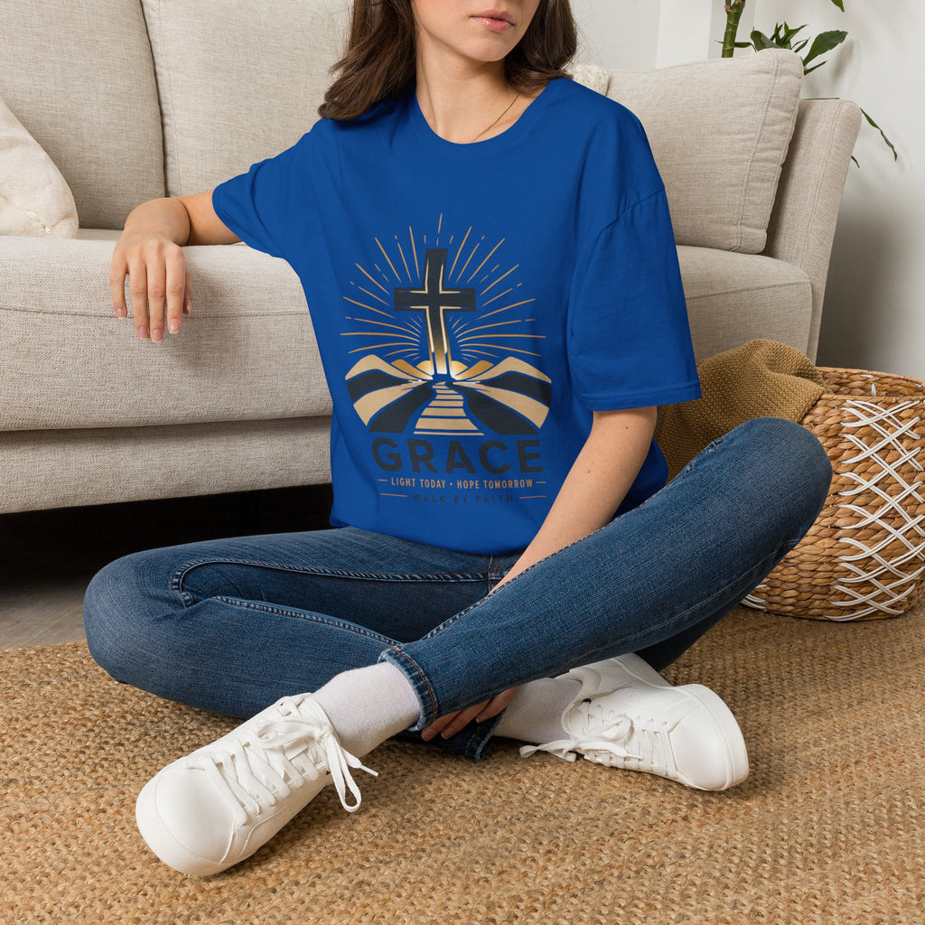 Grace Cross T-Shirt | Christian Faith Tee for Women & Men
