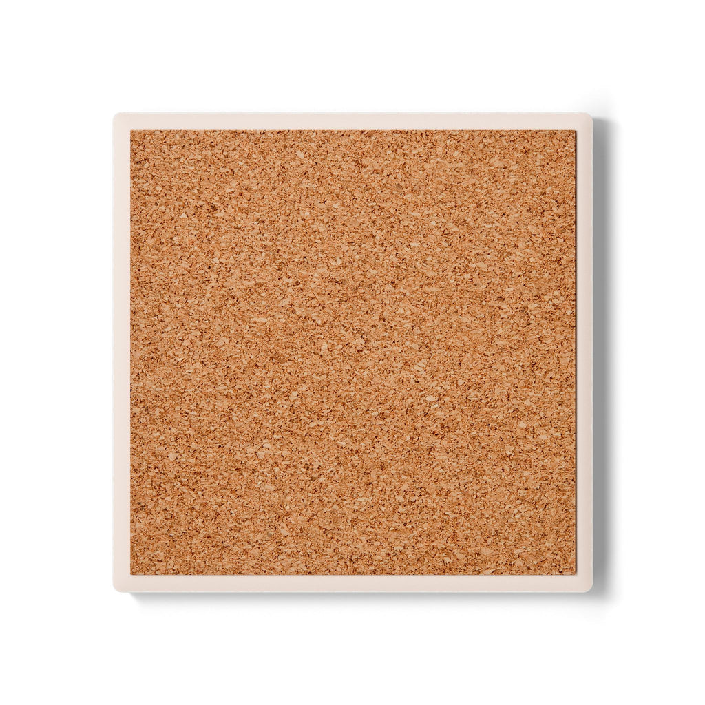 Walk by Faith Ceramic Coaster — 2 Corinthians 5:7 Inspirational Drink Coaster
