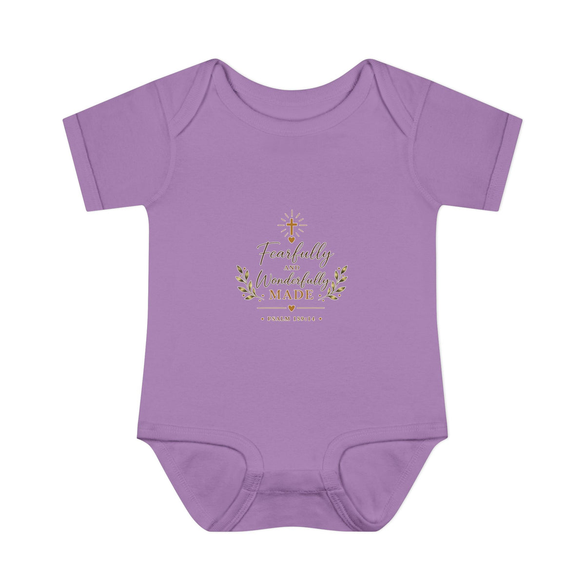 Fearfully & Wonderfully Made Baby Bodysuit | Christian Baptism Gift Onesie