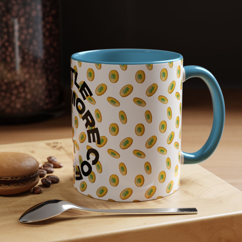 Hustle More Coffee Mug — Avocado Pattern Accent Mug (11/15oz