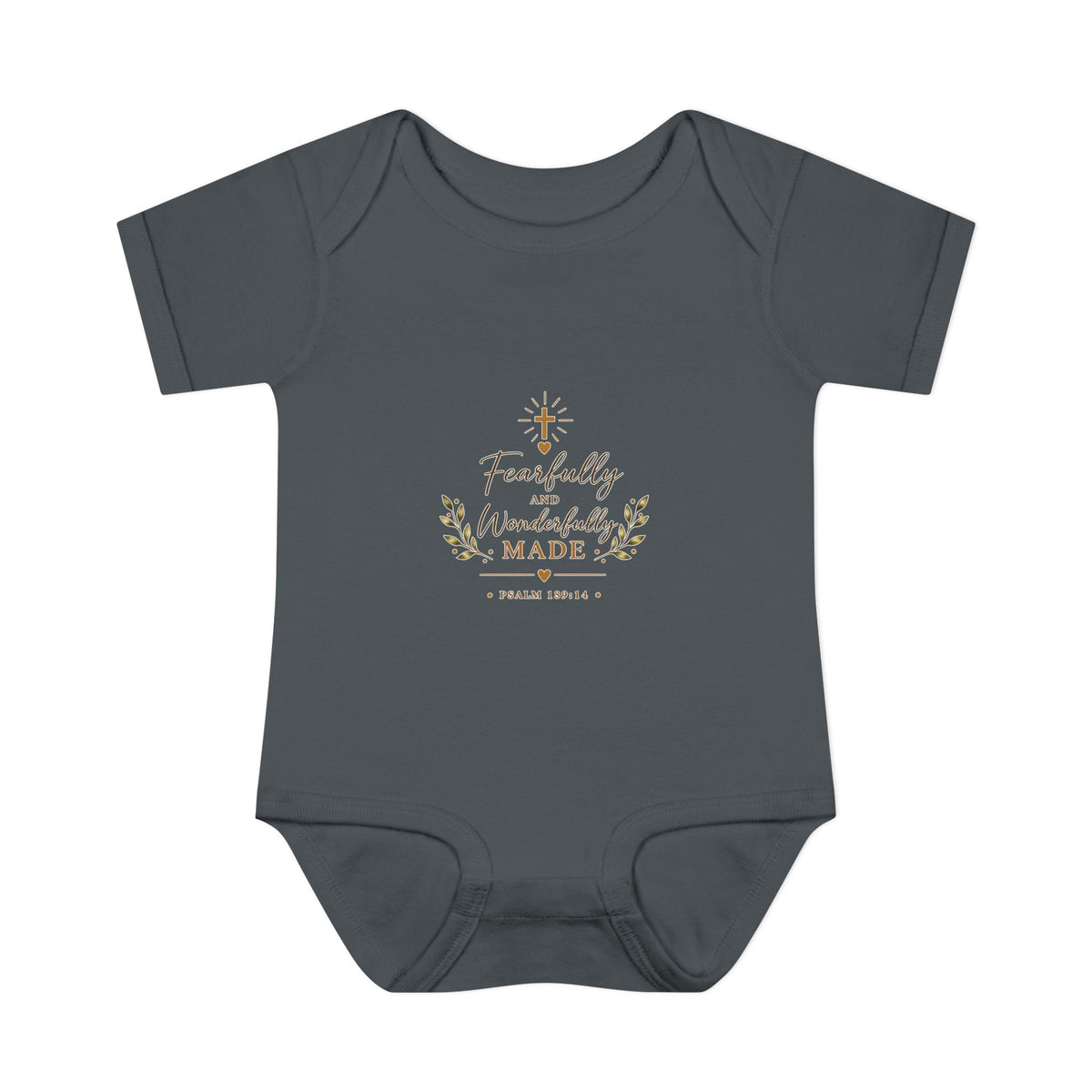 Fearfully & Wonderfully Made Baby Bodysuit | Christian Baptism Gift Onesie