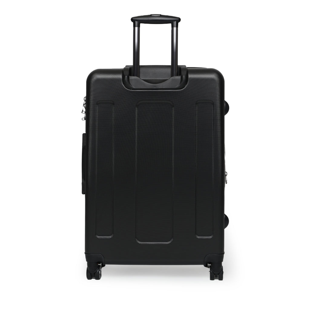 Suitcase — "Explore More" Travel Carry-On with Compass & Mountain Graphic