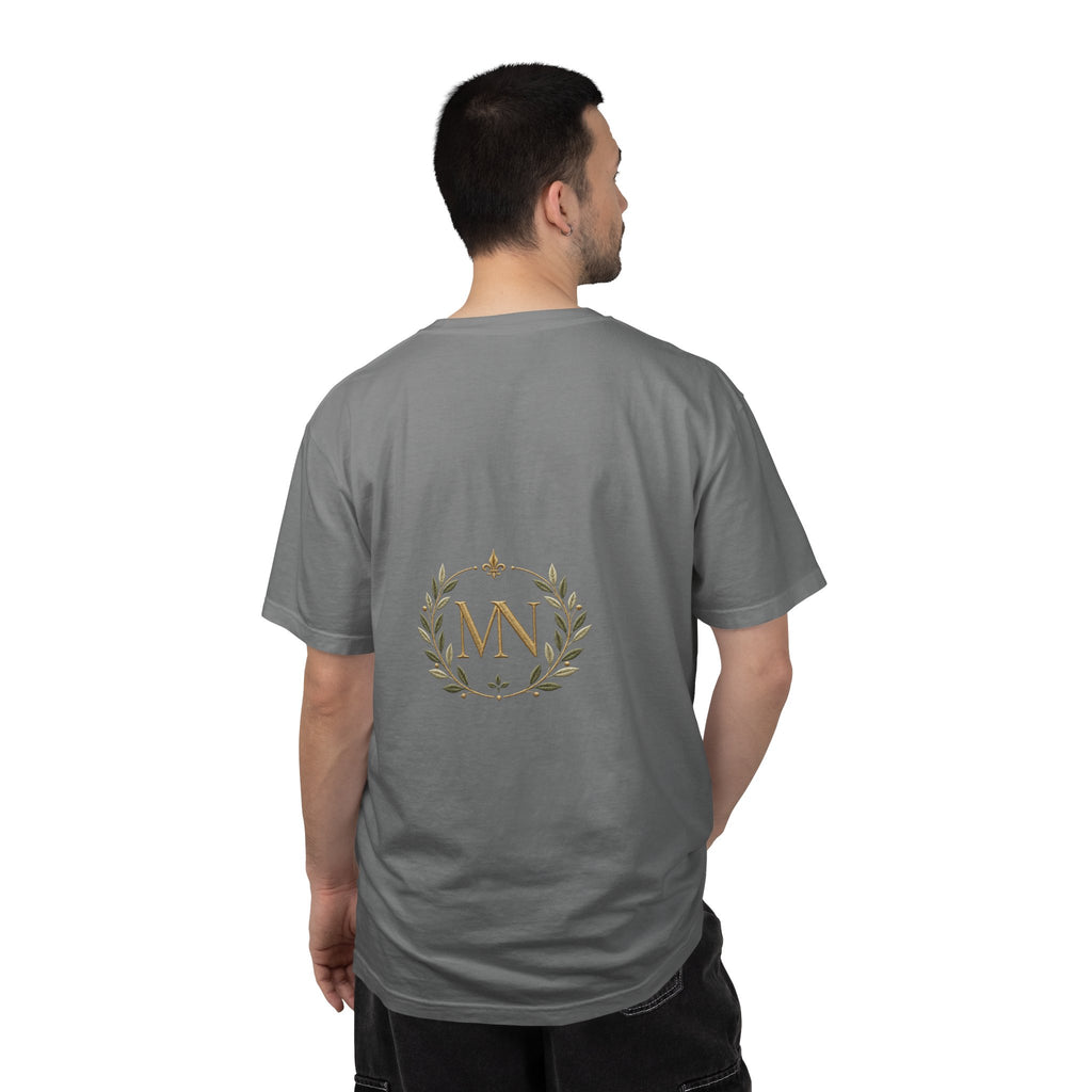 Personalized 'Rise & Shine' T-Shirt — Custom Name Floral Monogram Tee