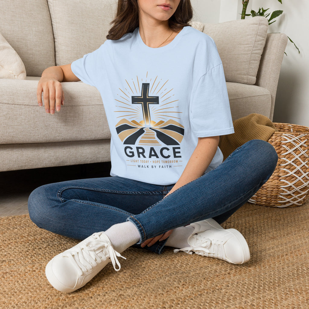 Grace Cross T-Shirt | Christian Faith Tee for Women & Men