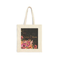 Grow & Bloom Floral Canvas Tote Bag