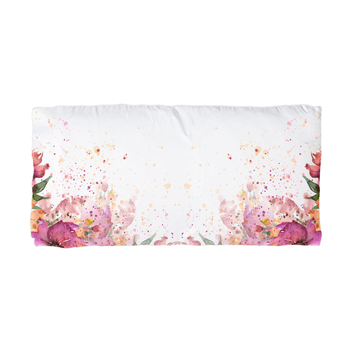 Floral Watercolor Pillowcase – Pink Bloom Microfiber Pillowcase