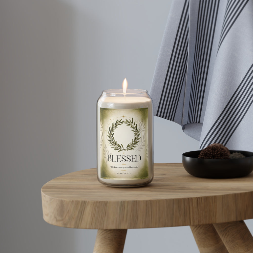 Blessed Scented Soy Candle — 13.75 oz | Inspirational Christian Home Fragrance