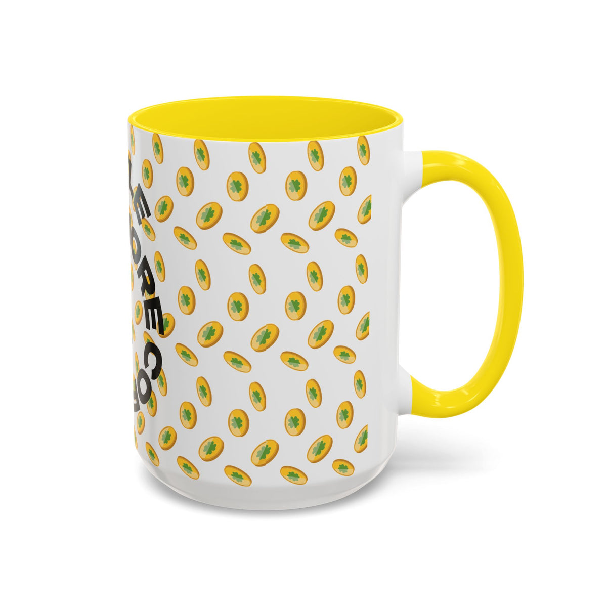 Hustle More Coffee Mug — Avocado Pattern Accent Mug (11/15oz