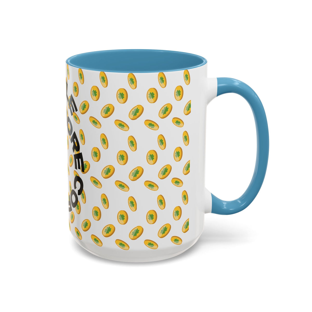 Hustle More Coffee Mug — Avocado Pattern Accent Mug (11/15oz