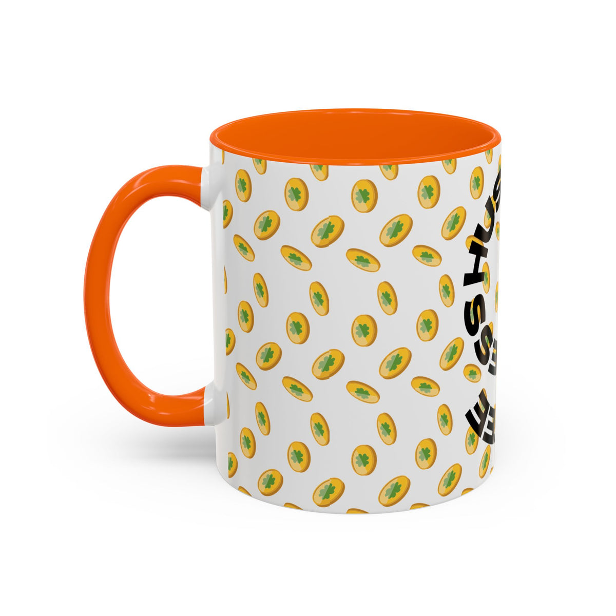 Hustle More Coffee Mug — Avocado Pattern Accent Mug (11/15oz