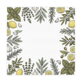 Mediterranean Herb & Lemon Tablecloth — Olive, Basil & Rosemary Kitchen Linen