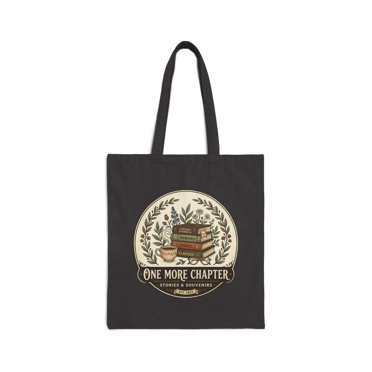 Tote Bag — "One More Chapter" Book Lover Canvas Tote