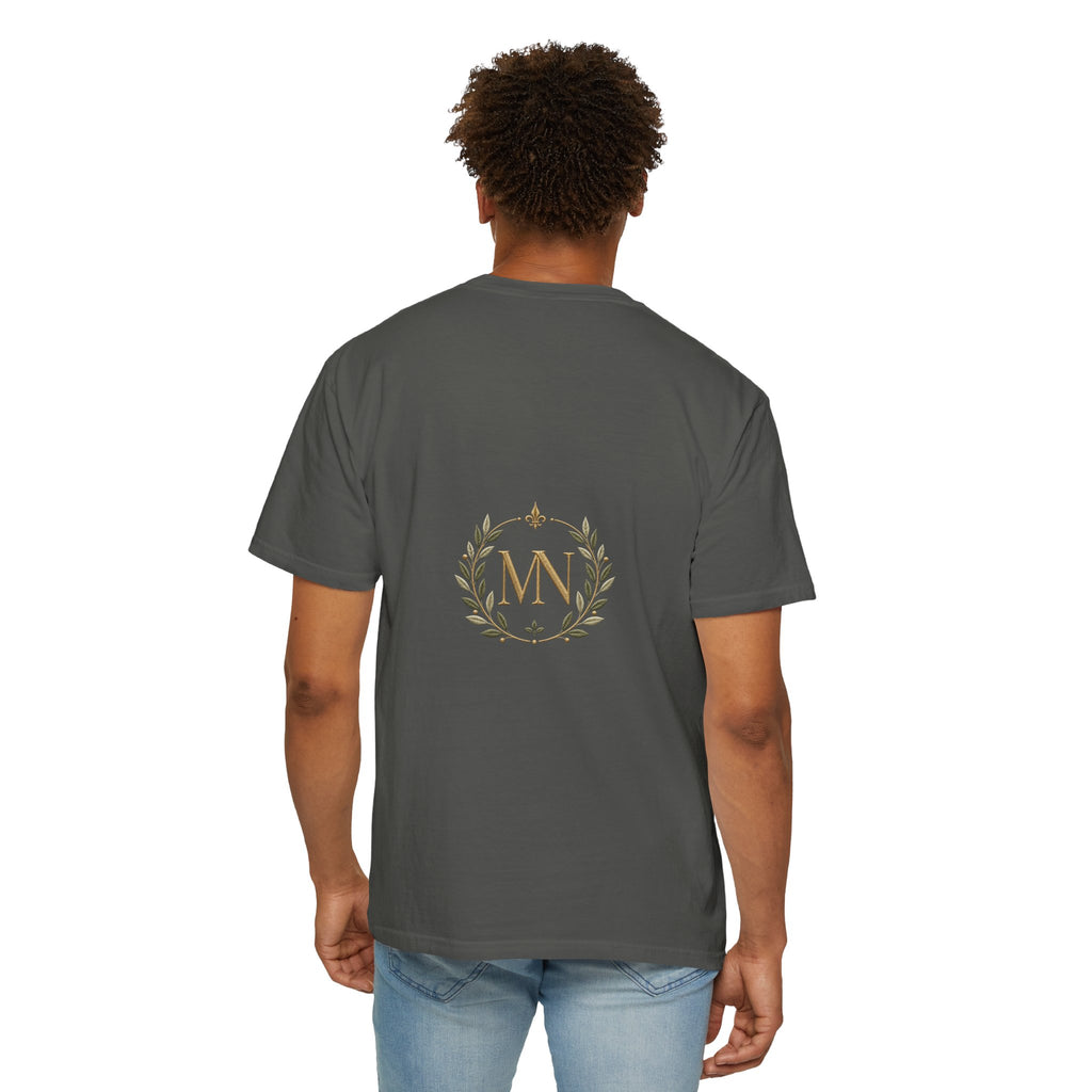 Personalized 'Rise & Shine' T-Shirt — Custom Name Floral Monogram Tee
