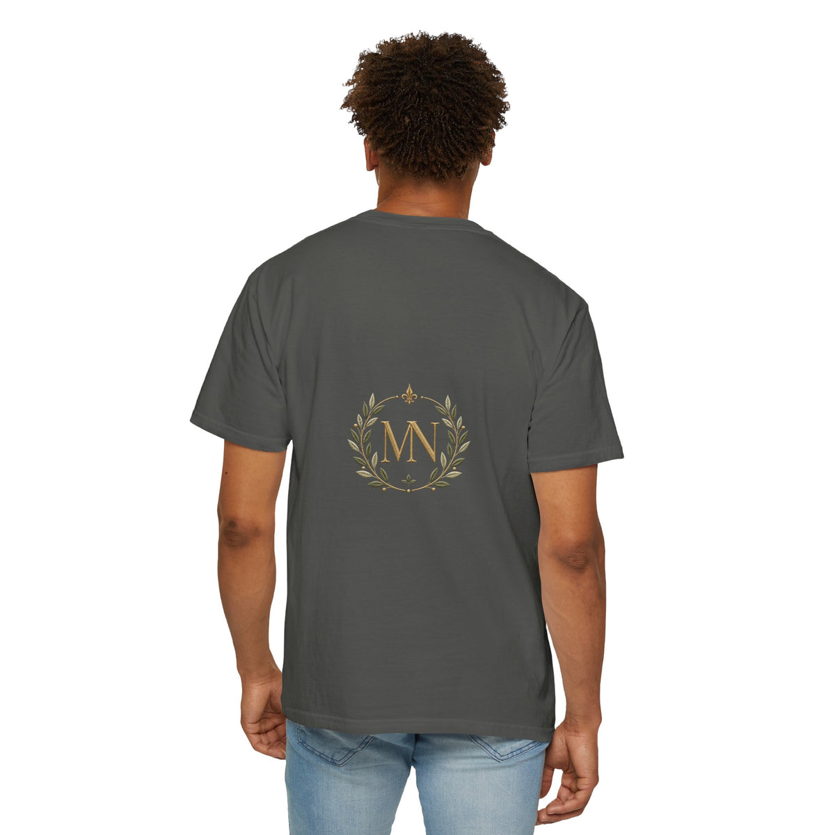 Personalized 'Rise & Shine' T-Shirt — Custom Name Floral Monogram Tee