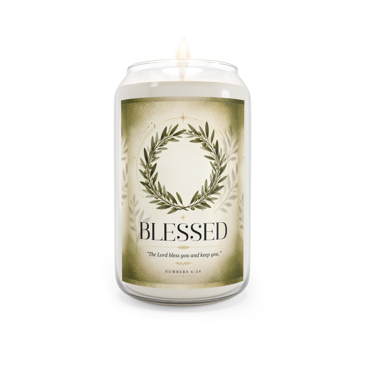 Blessed Scented Soy Candle — 13.75 oz | Inspirational Christian Home Fragrance