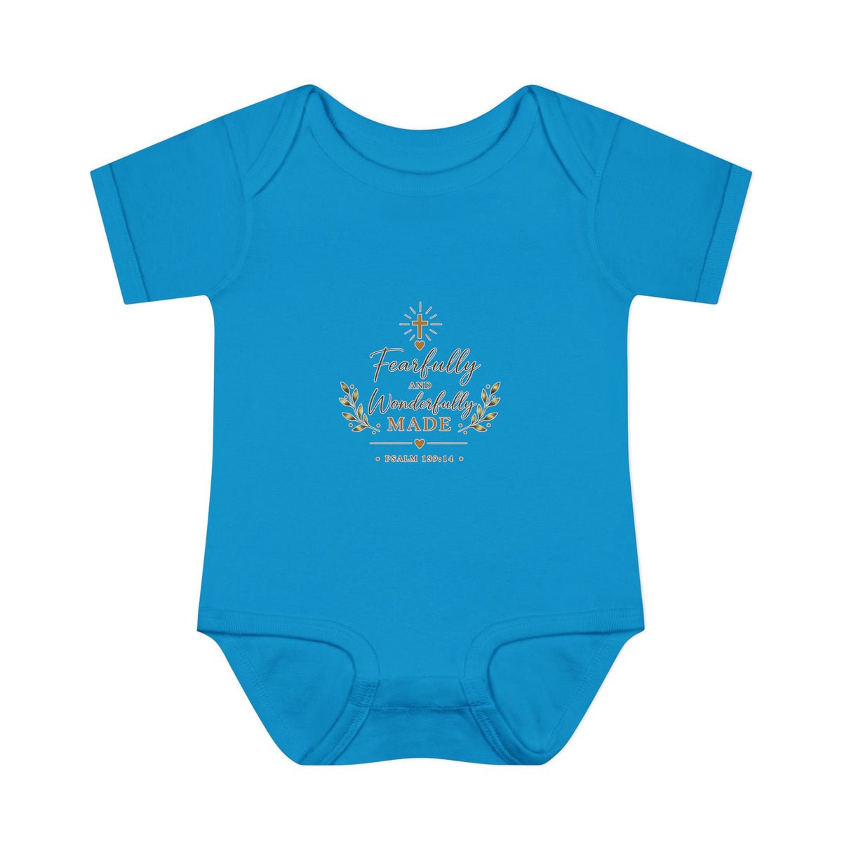 Fearfully & Wonderfully Made Baby Bodysuit | Christian Baptism Gift Onesie