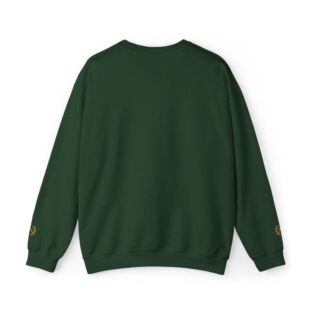 Gold Laurel Monogram Crewneck Sweatshirt