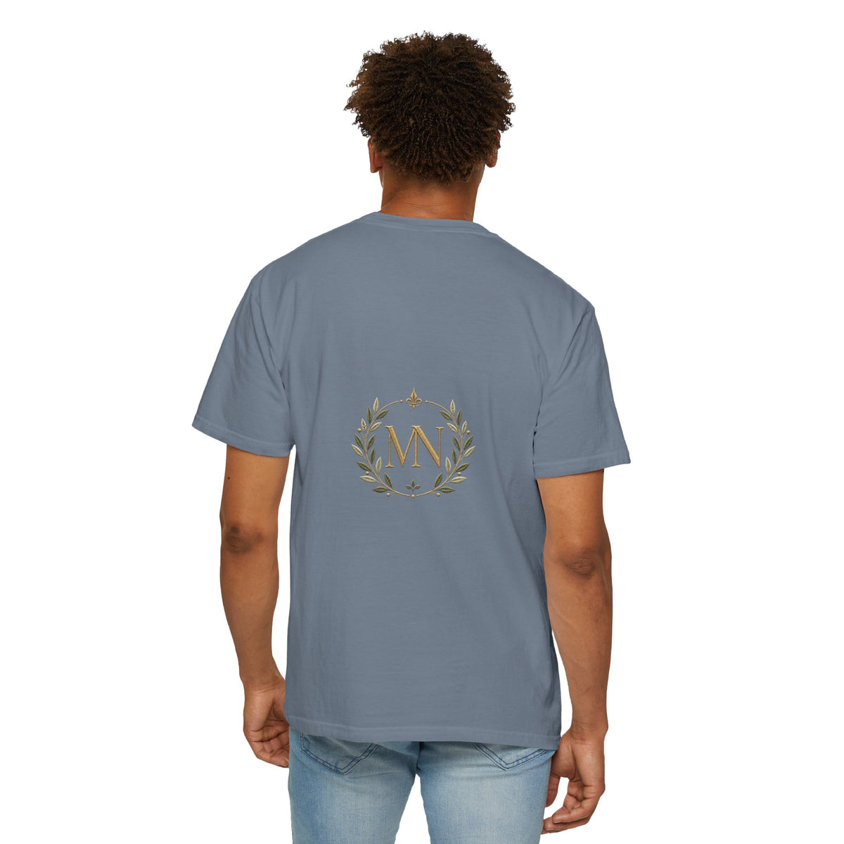 Personalized 'Rise & Shine' T-Shirt — Custom Name Floral Monogram Tee