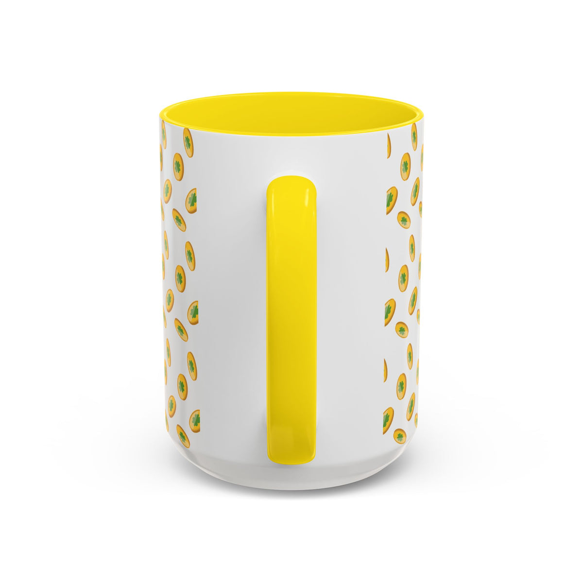 Hustle More Coffee Mug — Avocado Pattern Accent Mug (11/15oz