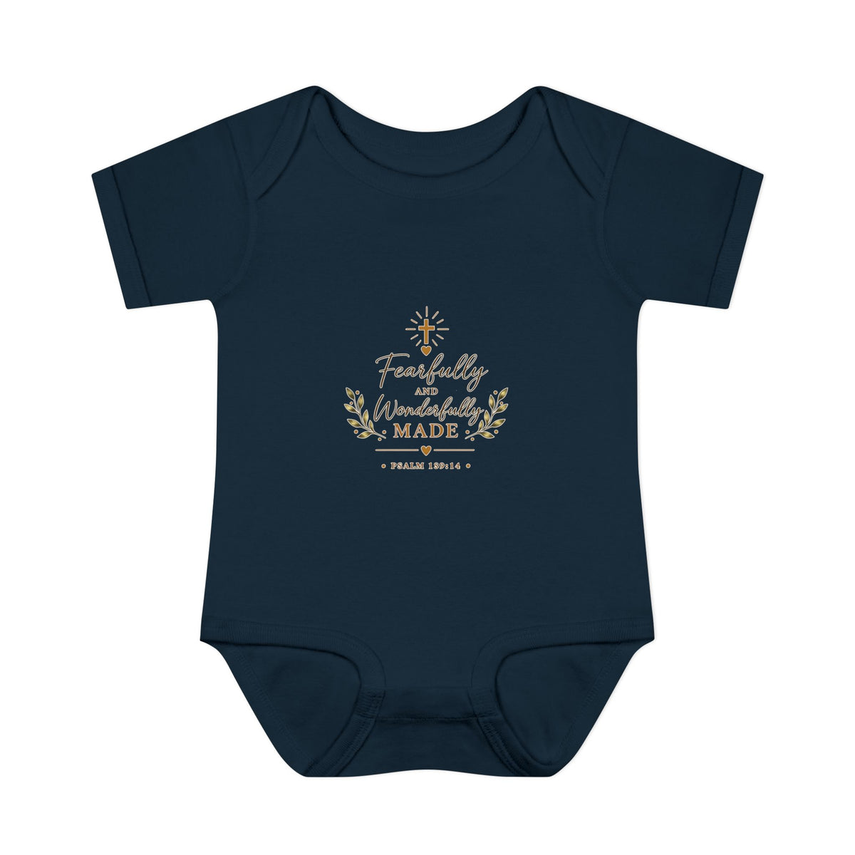 Fearfully & Wonderfully Made Baby Bodysuit | Christian Baptism Gift Onesie